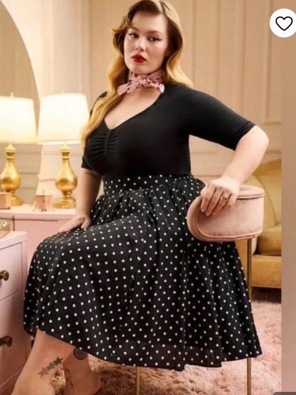 NWT Torrid Black White Polka Dot Button Front Challis Midi Skirt Size 00